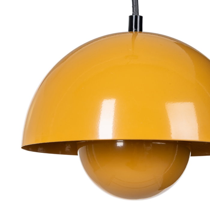 Lámpara Techo Naranja Metal 20 X 20 X 15 cm