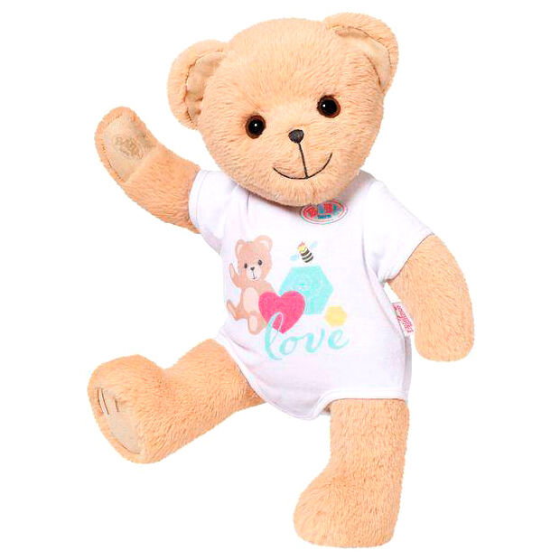 Baby Born Osito de Peluche Blanco 36cm con Brazos y Piernas Móviles, Muñeco de Colección, Marcado CE