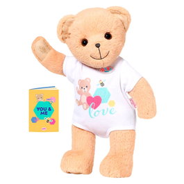 Baby Born Osito de Peluche Blanco 36cm con Brazos y Piernas Móviles, Muñeco de Colección, Marcado CE