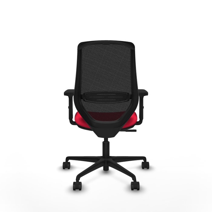 PIQUERAS Y CRESPO Silla de oficina Mardos con mecanismo Sincro, Rojo y Negro PIQUERAS Y CRESPO Silla de oficina Mardos con mecanismo Sincro, Rojo y Negro