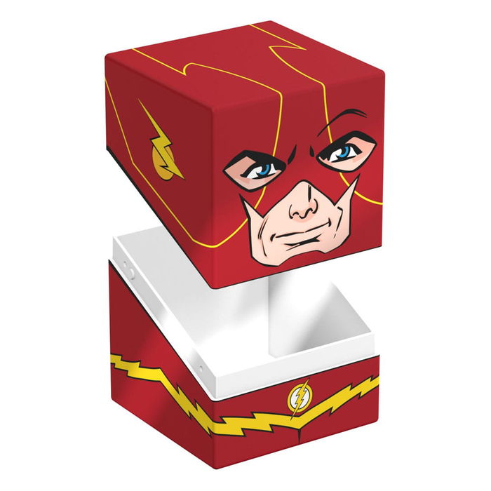 Ultimate Guard Squaroes DC Justice League The Flash - Caja Mazo para Cartas Coleccionables TCG, 100 Cartas Doble Funda, 78% Materiales Renovables