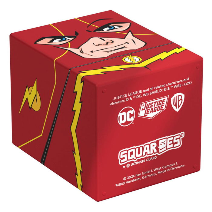 Ultimate Guard Squaroes DC Justice League The Flash - Caja Mazo para Cartas Coleccionables TCG, 100 Cartas Doble Funda, 78% Materiales Renovables