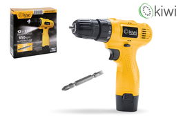 Kiwi Taladro Inalambrico 12V 13Ah 650Rpm con Dimensiones: 5.5 cm Ancho x 21 cm Alto x 19.5 cm Largo