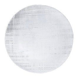 ADI Ikonik Plato Llano 28 cm, Plato de Vajilla de Vidrio, Diámetro 28 cm (Set de 6)