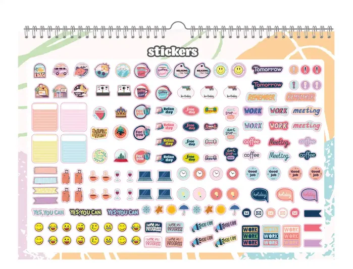 Liderpapel Planning calendario Teens 2027 44x32cm con pegatinas