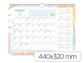 Liderpapel Planning calendario Teens 2027 44x32cm con pegatinas