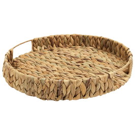 Home Deco Factory Bandeja Trenzada con Asas de 40 cm Collection NATURAL