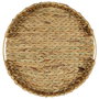 Home Deco Factory Bandeja Redonda Trenzada Vegetal Natural con Asas Diámetro 40 cm Colección Natural