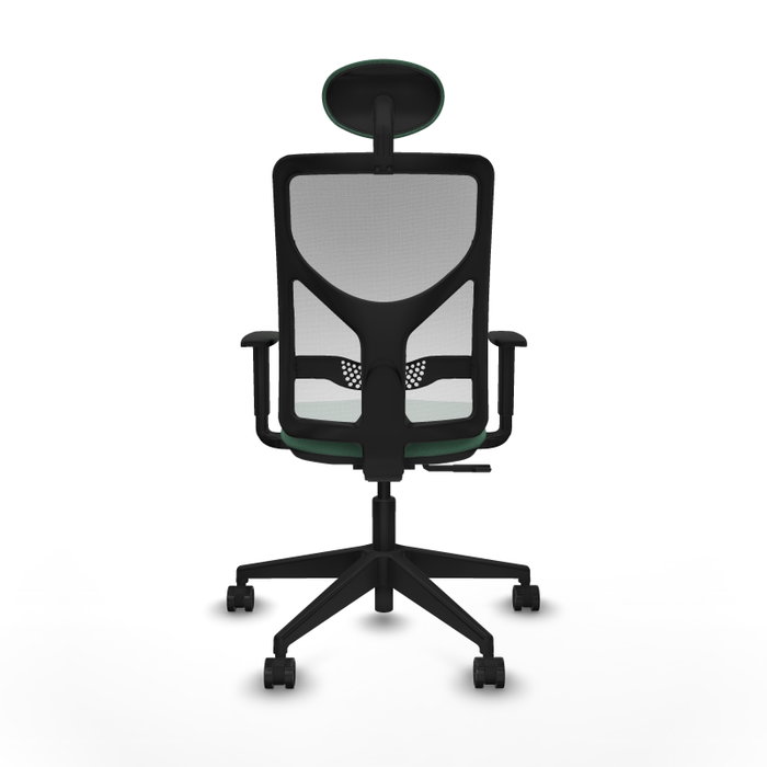 PIQUERAS Y CRESPO Silla de oficina Motilla con mecanismo Sincro, Verde esmeralda y Blanco PIQUERAS Y CRESPO Silla de oficina Motilla con mecanismo Sincro, Verde esmeralda y Blanco