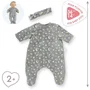 Corolle Pijama Infantil con Estrellas Fosforescentes que Brilla en la Oscuridad - Fácil de Poner - 36 cm