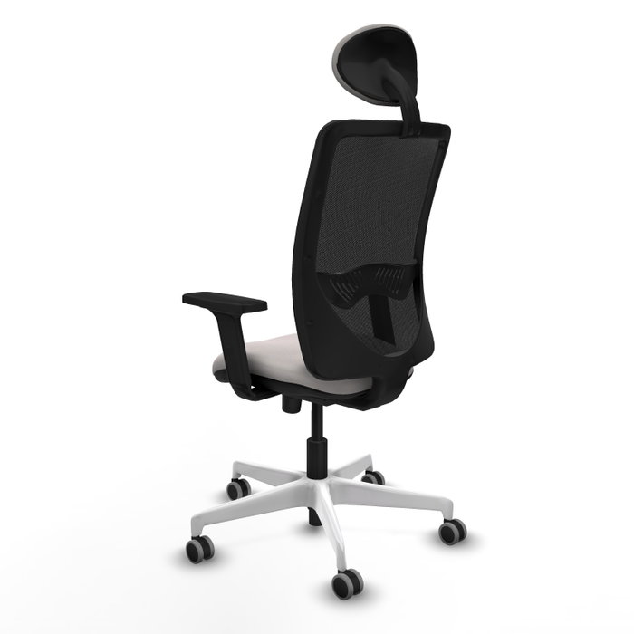 PIQUERAS Y CRESPO Silla de oficina Zulema con mecanismo Sincro, Blanco y Negro PIQUERAS Y CRESPO Silla de oficina Zulema con mecanismo Sincro, Blanco y Negro