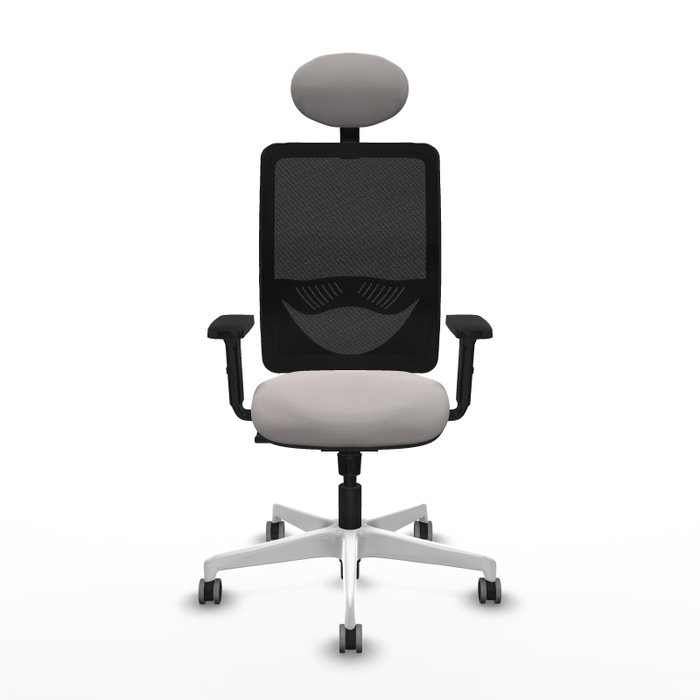 PIQUERAS Y CRESPO Silla de oficina Zulema con mecanismo Sincro, Blanco y Negro PIQUERAS Y CRESPO Silla de oficina Zulema con mecanismo Sincro, Blanco y Negro