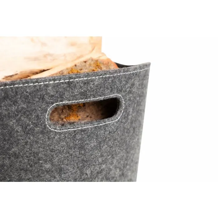 Aduro Cesta para leña Proline Ø 39 x 31 cm Fieltro con Asas