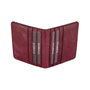 Zoozie Bags Cartera de Hombre Rojo Clarete en Piel Auténtica 100%