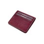 Zoozie Bags Cartera de Hombre Rojo Clarete en Piel Auténtica 100%