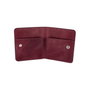 Zoozie Bags Cartera de Hombre Rojo Clarete en Piel Auténtica 100%