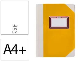 Fernandes Libro Cartone Cosido DIN A4+ Liso 100 gr Amarillo 50 Hojas