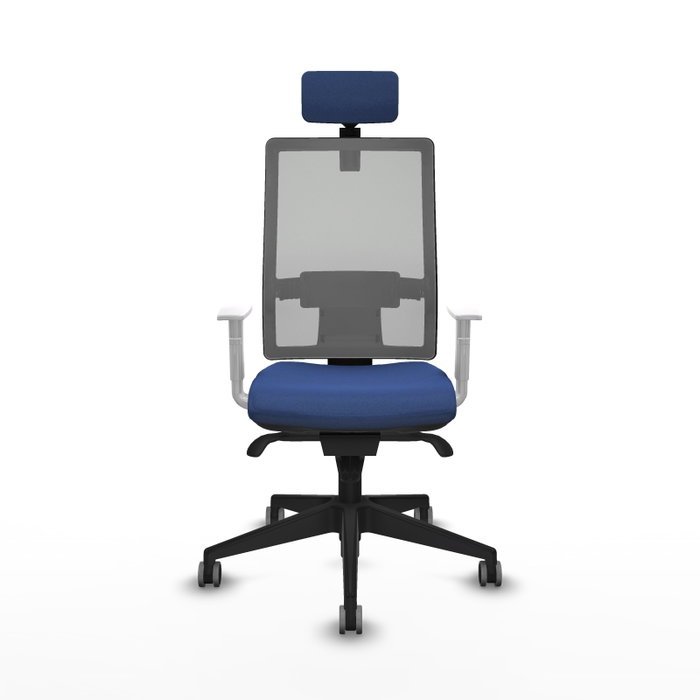 PIQUERAS Y CRESPO Silla de oficina Horna con mecanismo Sincro, Azul marino y Gris PIQUERAS Y CRESPO Silla de oficina Horna con mecanismo Sincro, Azul marino y Gris
