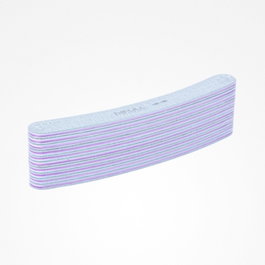 Bifull Lima Acolchada Curva Curve White 100/180 Grano Grueso para Uñas Porcelana Gel Naturales 10 Unidades