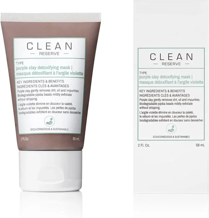 Clean Purple Clay Mascarilla de arcilla Desintoxicante, 59 ml Clean Purple Clay Mascarilla de arcilla Desintoxicante, 59 ml