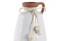 DKD Home Decor Jarrón de Cerámica Blanco 12x12x17,3 cm
