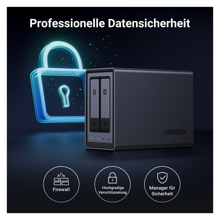 Ugreen NASync DXP2800 NAS 2 Bahías, Intel N100, 8GB DDR5, Compacto Ugreen NASync DXP2800 NAS 2 Bahías, Intel N100, 8GB DDR5, Compacto