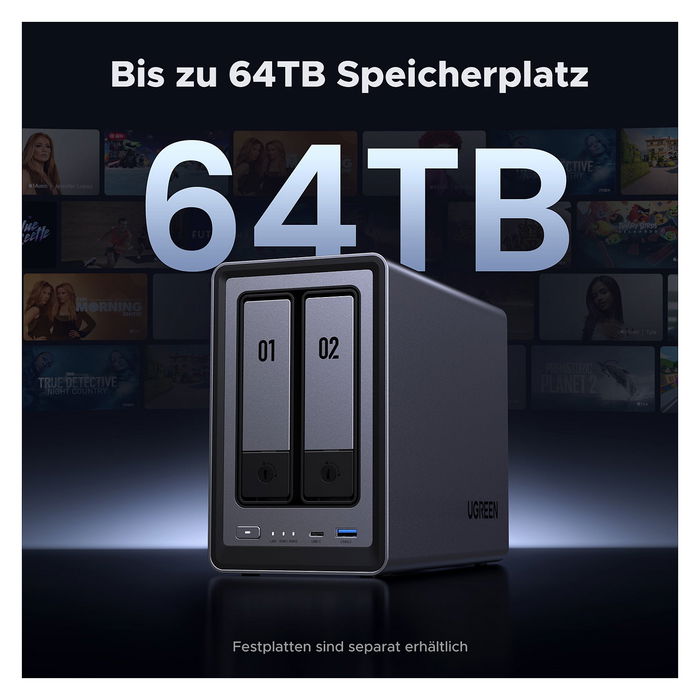 Ugreen NASync DXP2800 NAS 2 Bahías, Intel N100, 8GB DDR5, Compacto Ugreen NASync DXP2800 NAS 2 Bahías, Intel N100, 8GB DDR5, Compacto