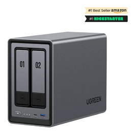 Ugreen NASync DXP2800 NAS 2 Bahías, Intel N100, 8GB DDR5, Compacto