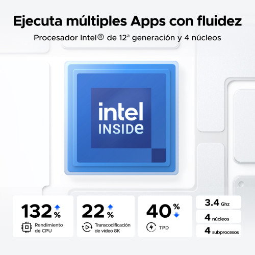 UGREEN DXP2800 NAS System 2 Bahías, Intel® N N100, 8 GB DDR5, 64 TB Max, Negro