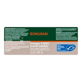 BONUSAN Omega 3 MSC Aceite Bebible 58ml Sabor Limón con EPA y DHA