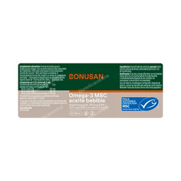 BONUSAN Omega 3 MSC Aceite Bebible 58ml Sabor Limón con EPA y DHA