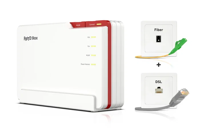 FRITZ!Box 5690 Pro Edition International Router Wi-Fi 7 Tribanda (2.4/5/6 GHz) 2.5Gb WAN 4xGb LAN DECT VoIP NAS Mesh Blanco