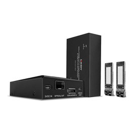 LINDY 39376 Extensor KVM de Fibra Óptica DisplayPort 1.2 (Transmisor y Receptor) 300m