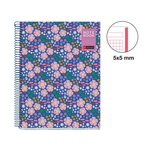 Bloc Miquelrius Natura Notebook 1 Micro.Tapa Dura A4 80H 90Gr Cuadric.5X5 Ladybug