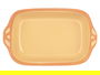 La Dehesa Cazuela Barro Rectangular con Asas 23 cm Amarillo para Horno y Microondas (Set de 8)
