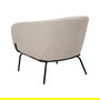 Sillón Beige Tejido-Metal 77 X 72 X 68 cm
