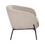 Sillón Beige Tejido-Metal 77 X 72 X 68 cm
