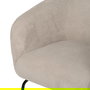 Sillón Beige Tejido-Metal 77 X 72 X 68 cm