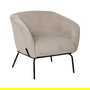 Sillón Beige Tejido-Metal 77 X 72 X 68 cm