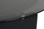 DKD Home Decor Mesa Centro Moderno Min nim mal Negro Blanco Roto Cristal MDF 120 x 37 x 85 cm