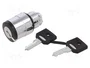SCHNEIDER ELECTRIC Interruptor rotativo con llave Harmony XB4 22mm Negro