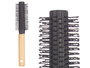 Berilo Cepillo Cabello Rizo Mango Madera Negro y Madera 21x4.5x4.5 cm (Set de 24)