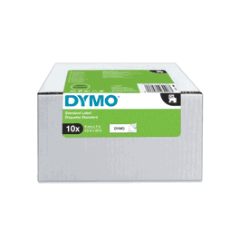 DYMO Cinta LM D1 Multipack 9mm x 7m Negro sobre Blanco