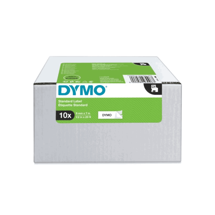 Dymo Multipack de Cintas D1 Negro sobre Blanco 9mm x 7m Dymo Multipack de Cintas D1 Negro sobre Blanco 9mm x 7m