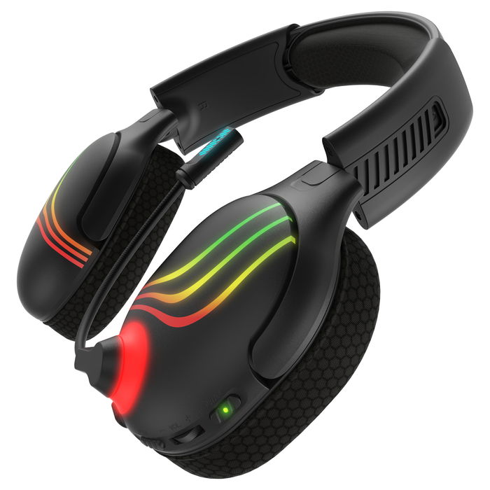 PDP 049-032-BK Auriculares Inalámbricos Afterglow Wave, Negro, para Xbox Series X/S y PC