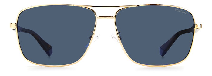Polaroid PLD-2119-G-S-J5G-C3 Gafas de Sol Doradas con Cristal Azul