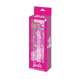 Barbie Pack de Lápiz Eternal y Bolígrafo de Gel Borrable Rosa