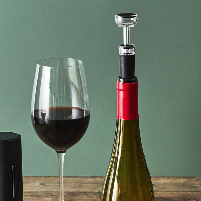 Cook Concept Pour Lui Kit 5 Piezas Vino Sacacorchos Electrónico Tapón Vertedor Tapones Vacío Descapsulador para Amantes del Vino