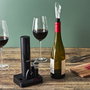 Cook Concept Pour Lui Kit 5 Piezas Vino Sacacorchos Electrónico Tapón Vertedor Tapones Vacío Descapsulador para Amantes del Vino