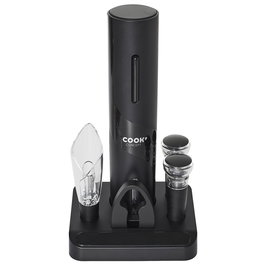 Cook Concept Pour Lui Kit 5 Piezas Vino Sacacorchos Electrónico Tapón Vertedor Tapones Vacío Descapsulador para Amantes del Vino